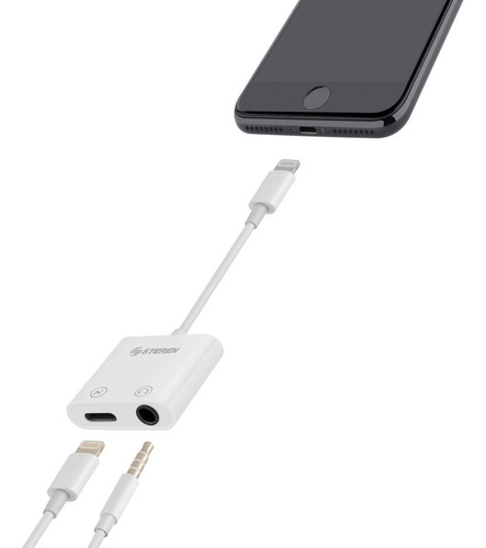 Adaptador Lightning Para Audio 3,5mm Y Carga | Pod-455
