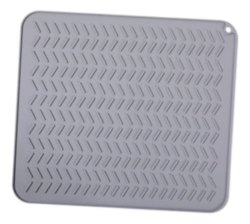 Bandeja De Silicona Para Secar Platos Que Protege Las S Gris
