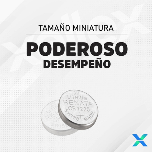 Imagen 5 de 8 de 10 X Pilas Boton Cr1225 1225 Renata Original Suiza Blister