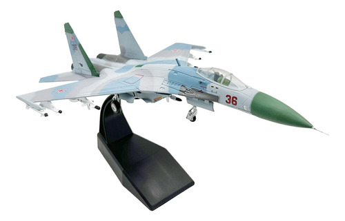 1:100 Unión Soviética Su27 Avión Diecast Aleación Modelo