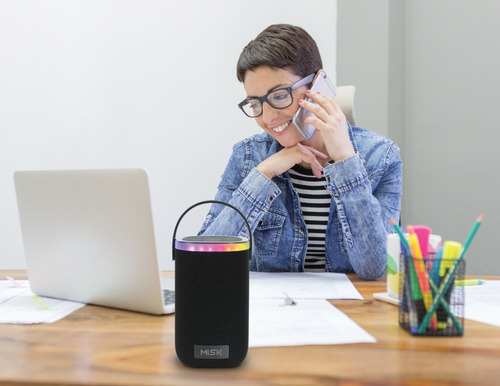 Bocina Bluetooth Recargable Con Luz Led - Tws - Portatil