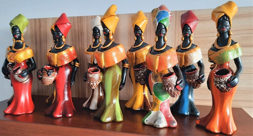 Imagem 3 de 3 de Bonecas Negras Com Turbante Artesanato Alto Do Moura Caruaru