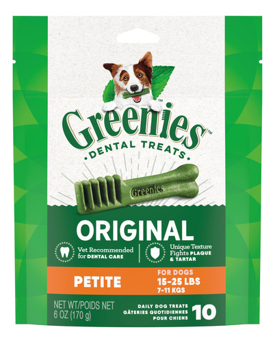 Golosinas Para Perros Greenies Original Petite Natural Denta