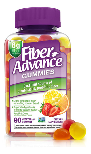 Fiber Advance Gomitas | Suplemento De Fibra 100% A Base De P