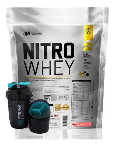 Nitro Whey 5kg + Shaker 3 Cuerpos ¡ Envio Gratis !