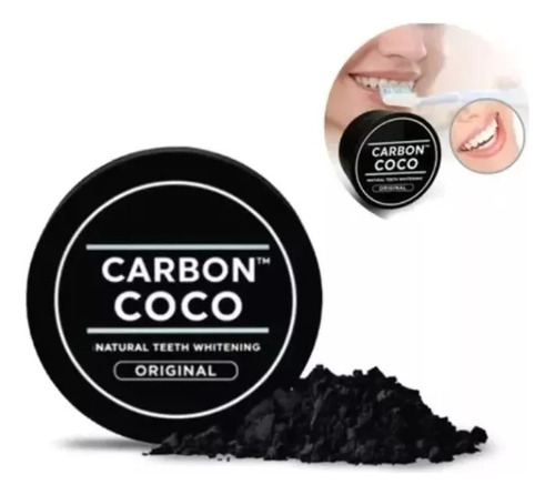 Carbon Coco Blanqueador Dental En Polvo Con Instructivo 