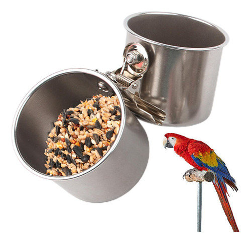 Tazas Para Platos De Alimentación De Pájaros Cuenco De Comid