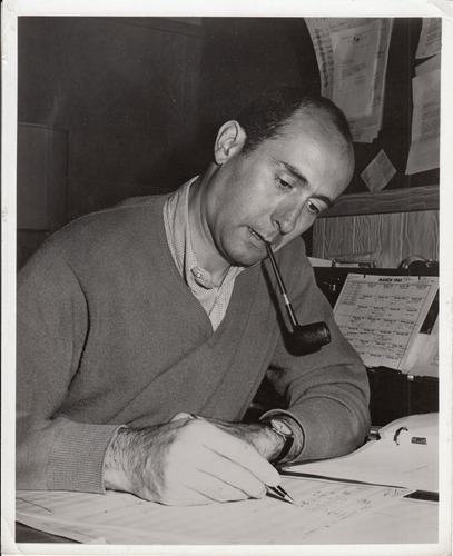 1962 Fotografia Promocional Henry Mancini Smoking With Pipe