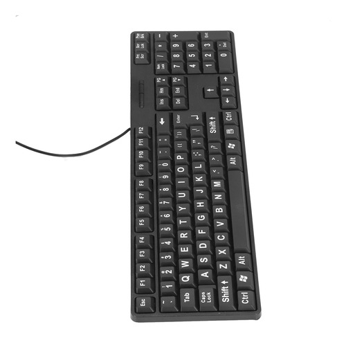 Teclado Usb Con Cable, Letra Grande Para Personas Mayores, 1