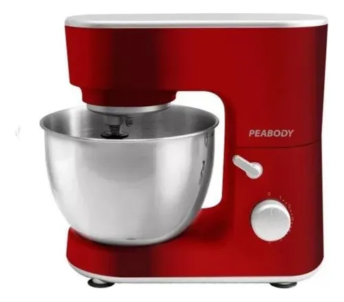 Batidora Planetaria Peabody Bm102 1000w 4lt 6vel Color Rojo Frecuencia 50 Hz/60 Hz