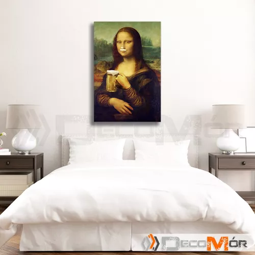 Quadro Monalisa Beer 21x30 cm - Jeann Store Decor