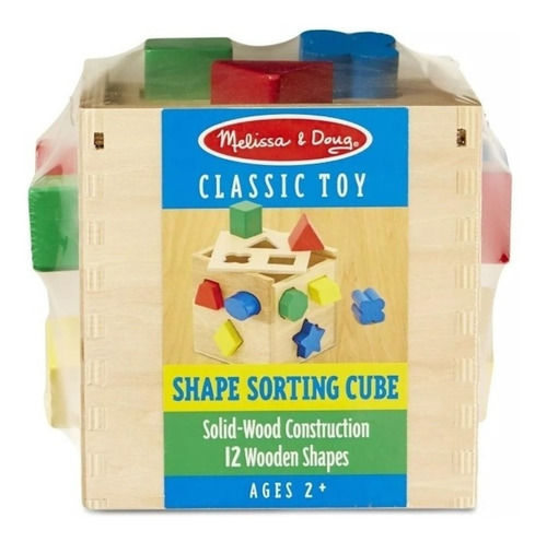 Melissa & Doug Cubo Para Clasificar Formas Juego Didáctico