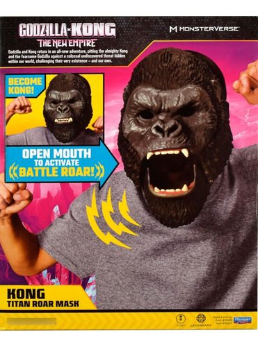 Máscara Titan Roar King Kong Godzilla X Kong The New Empire