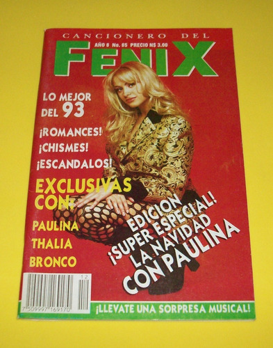 Paulina Rubio Revista Cancionero Fenix Bronco Laura Flores