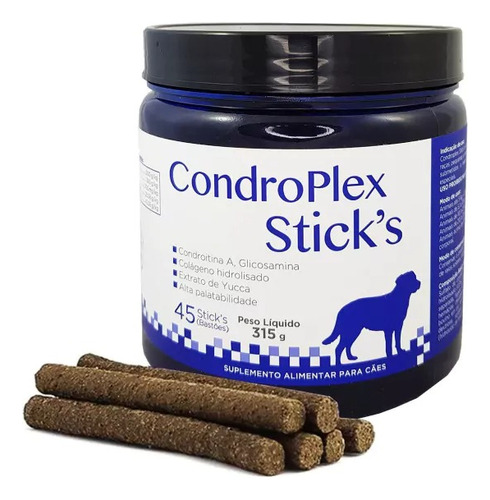 Suplemento Alimentar Condroplex Sticks 45unt 10kg Avert Full