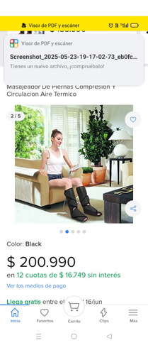 Botas Masajeador Con Compresion Con Aire Caliente