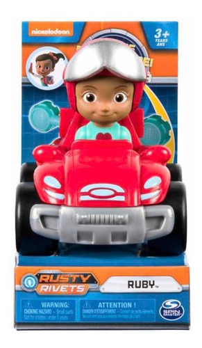 Muñeco Rusty Rivets Ruby Y Carro Nickelodeon 8 Cm Original