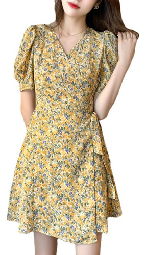 Vestido De Moda Para Mujer, Vestido Floral, Casual, Largo Pa