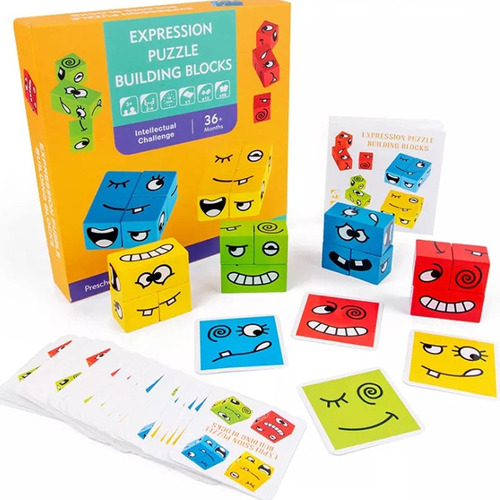 Madera Montessori Puzzle Early Learning Toys Bloques .