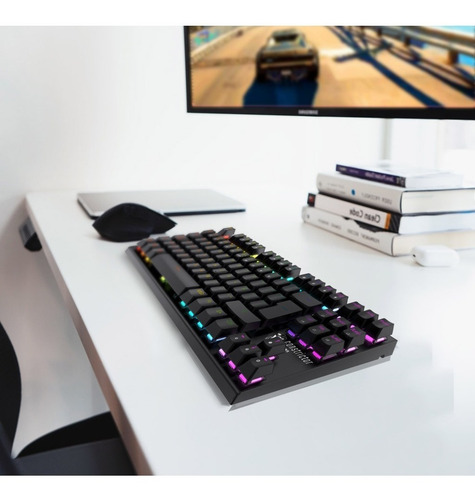 Imagen 2 de 8 de Teclado Gamer Mecanizado Constrictor By Aiwa Qwerty Metal