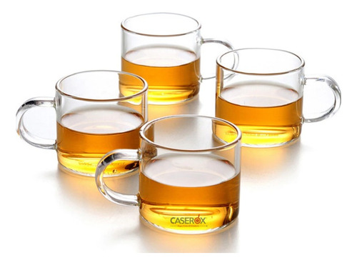 Tazas Expresso Borosilicato 100ml 6 Piezas