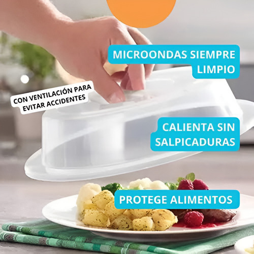 Tapa Anti Salpicaduras Microondas Transparente Betterware