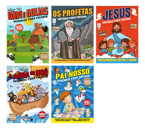 Kit 20 Revistas Infantil Colorir E Atividades Bíblica