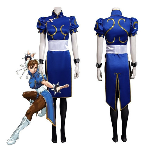 Juego Sf Chunli Disfraz De Cosplay For Mujer