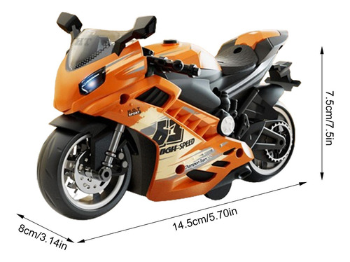 Figura De Moto Motocicleta Con Sonido Y Luz Kit De Figuras D