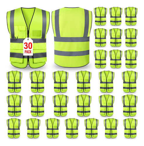 Chalecos De Seguridad, Chaleco Reflectante Hi Vis Con 5 Bols