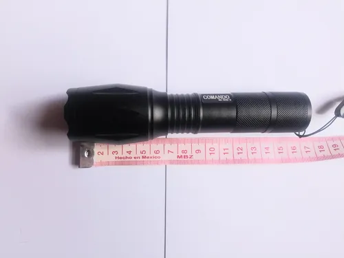 Linterna Swat De Pila Aa 3.7 Con Zoom Aluminio Recargable