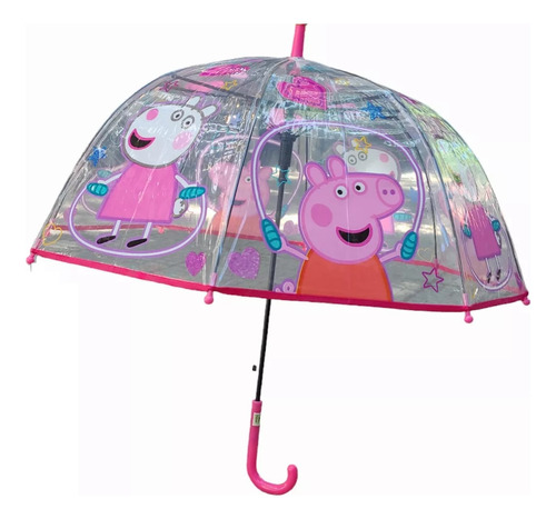 Paraguas Infantil Peppa Pig Pvc Original Wabro 