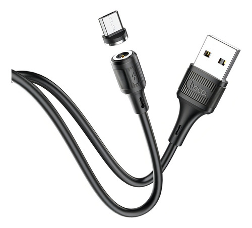 Cable Magnetico Usb A Pin V8 Metro De Largo Salida 5v-2.4a Color Negro