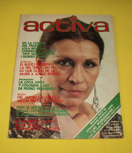 Lola Beltran Revista Activa Jorge Rivero Chachita Evita Muño