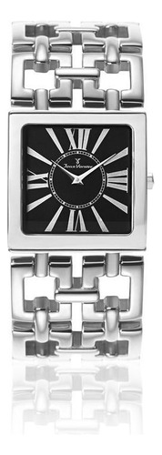 Relógio De Pulso Jean Vernier Feminino Pulseira Aço Jv75360p