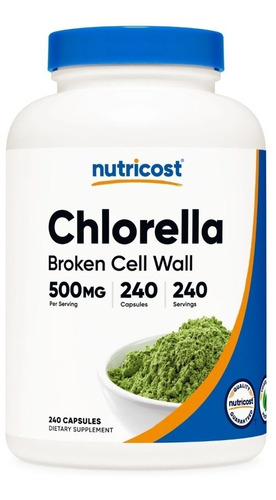 Chlorella  Algas 240 Capsulas Elimina Metales Pesados Inmune