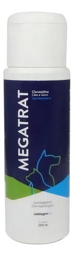 Centagro Shampoo Demartológico Megatrat Clorexidina 250ml Fragrância Sem Fragrância