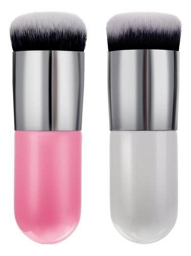 2 Piezas Brocha Para Base Brocha De Maquillaje Gordita Broch