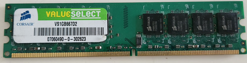 Memoria Ram Value Select 1gb Ddr2 667mhz Corsair Vs1gb667d2 (Usado)
