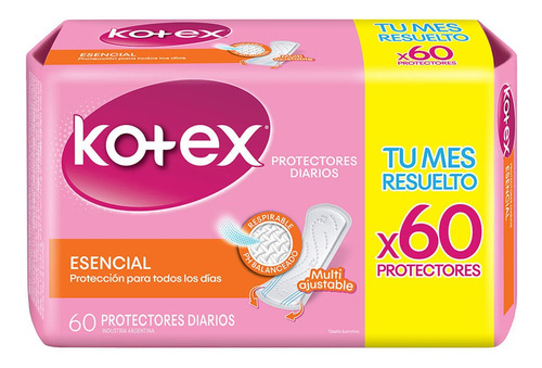 Protectores Diarios Kotex Classic X 60 Un