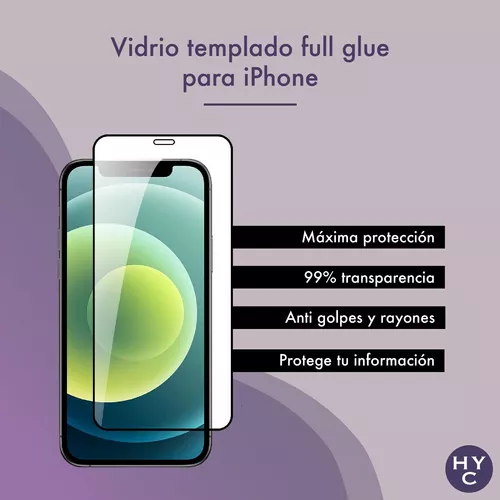 Vidrio Templado Full Glue Compatible Con iPhone 12 Pro Max