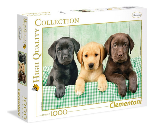 Cachorros Perros Labradores Rompecabezas 1000 Pz Clementoni