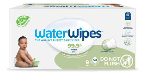 Toallitas Humedas  Waterwipes Toallitas Limpias Texturizadas