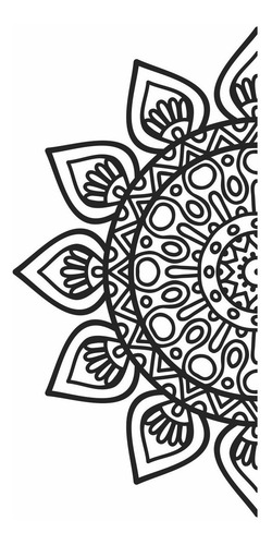 Adesivo Parede Decorativo Para Box Mandala M3 Vidro Banheiro