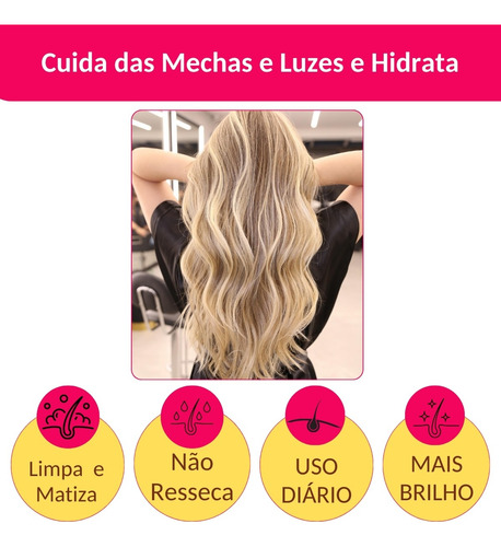 Shampoo Matizante Linha Grisalhos E Loiros Blond Aneethun