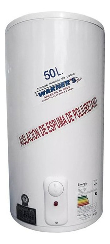 Termotanque Calefón Warner`s 50 Lts Cobre - Laser Tv