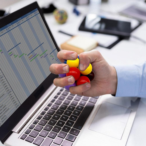 1 Par De Átomos Antiestrés Fidget Toys Juguete Sensorial