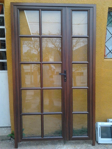 Ventanas De Aluminio Coloniales 1.20 X 1.0 Simil Madera