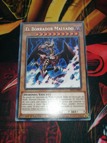 El Borrador Malvado Yu-gi-oh! Original Konami