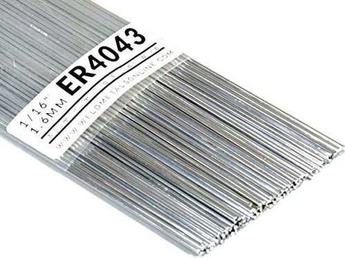Aluminio Tig Filler Wire 1/16 (1.6mm) 100 Pack  Er4043 - T